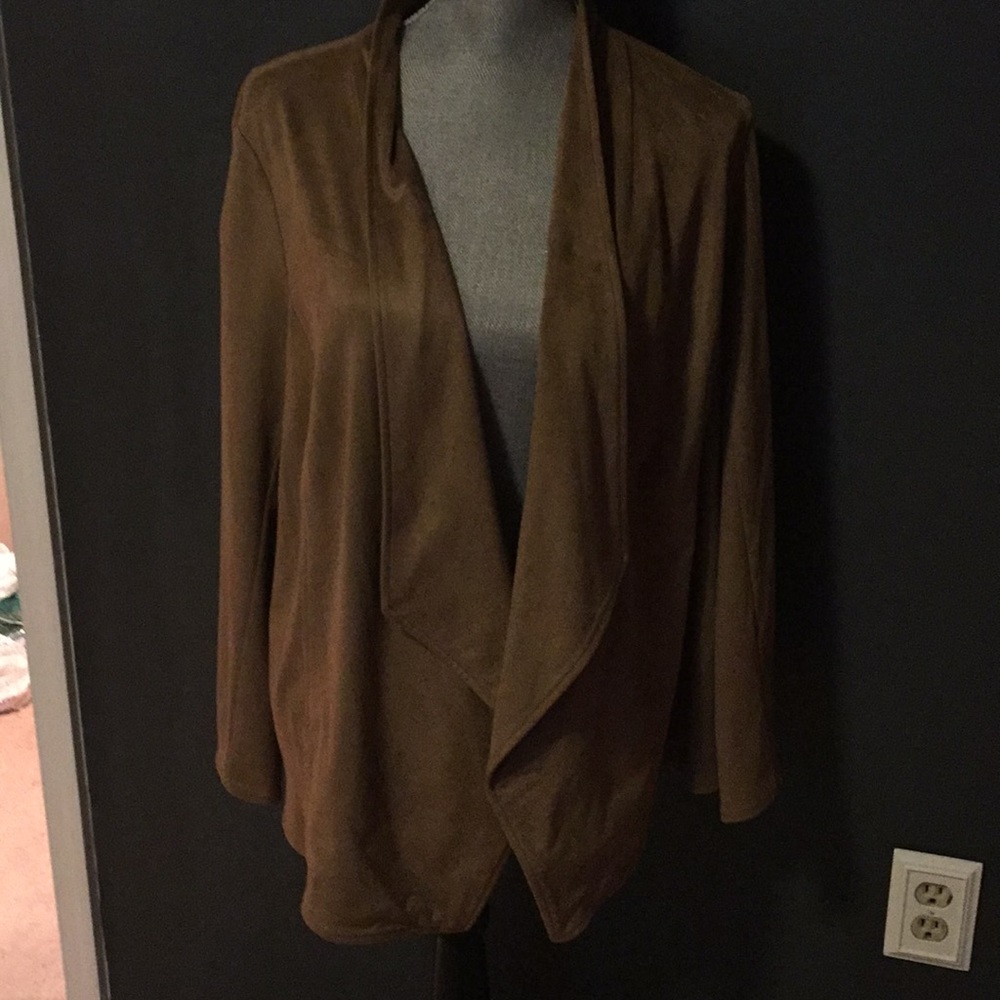 Faux suede jacket